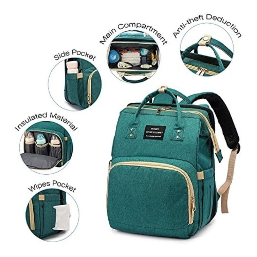 Miniatura 5 de Pañalera maleta con cuna plegable